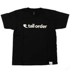 Tall Order Font Kids T-Shirt - Black With White Print | BMX