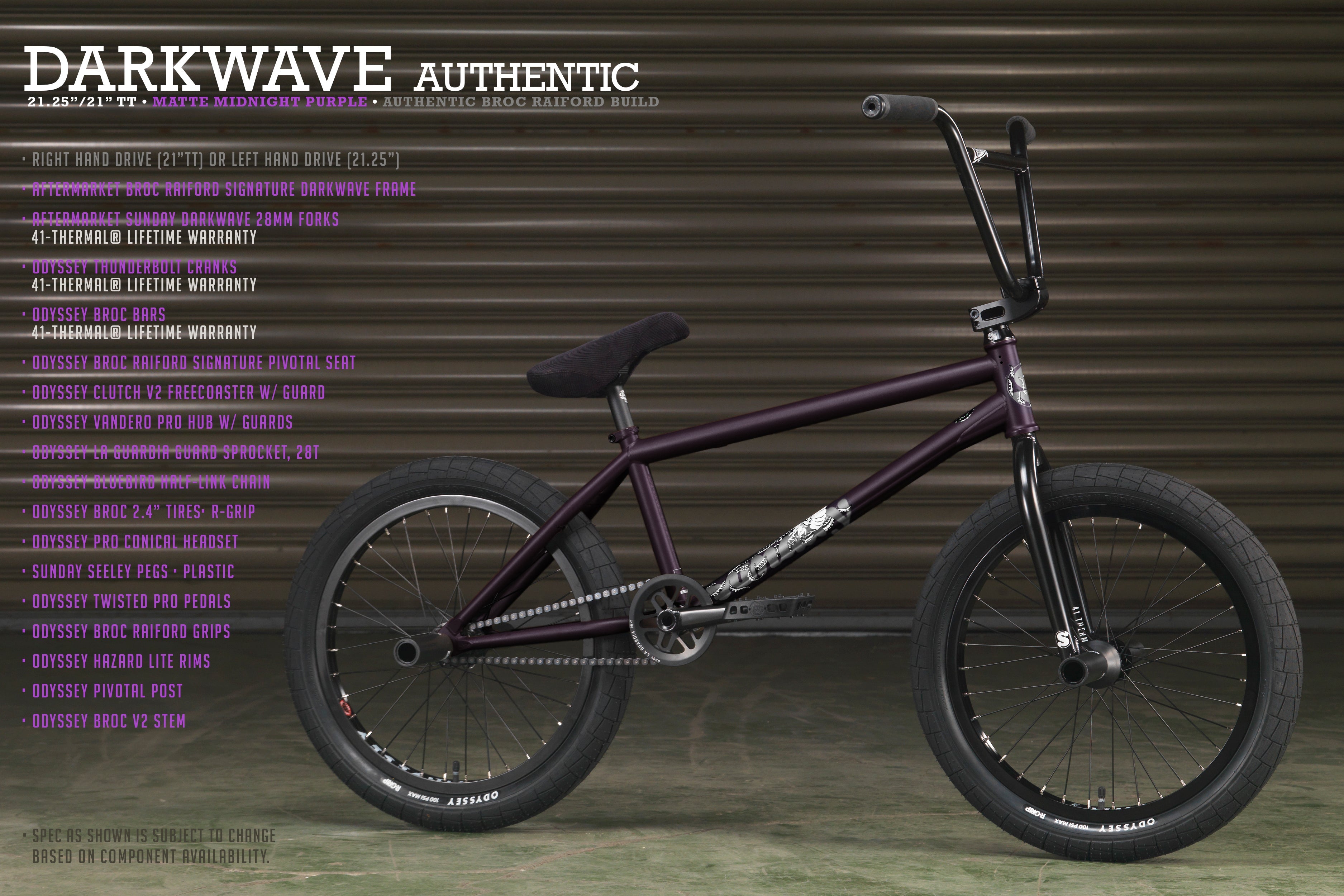 Sunday Darkwave - Broc Raiford Authentic – deadsailorbmx