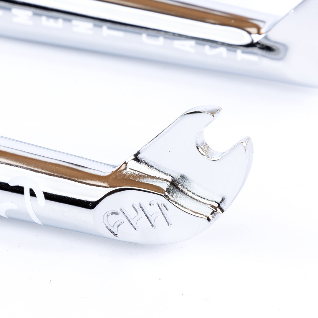Cult IC Sect V4 Forks 28mm Rake - Chrome 10mm (3/8") | BMX