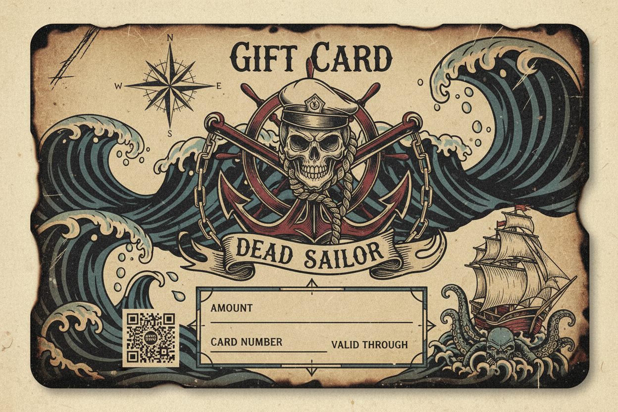 Dead Sailor Logo gift card