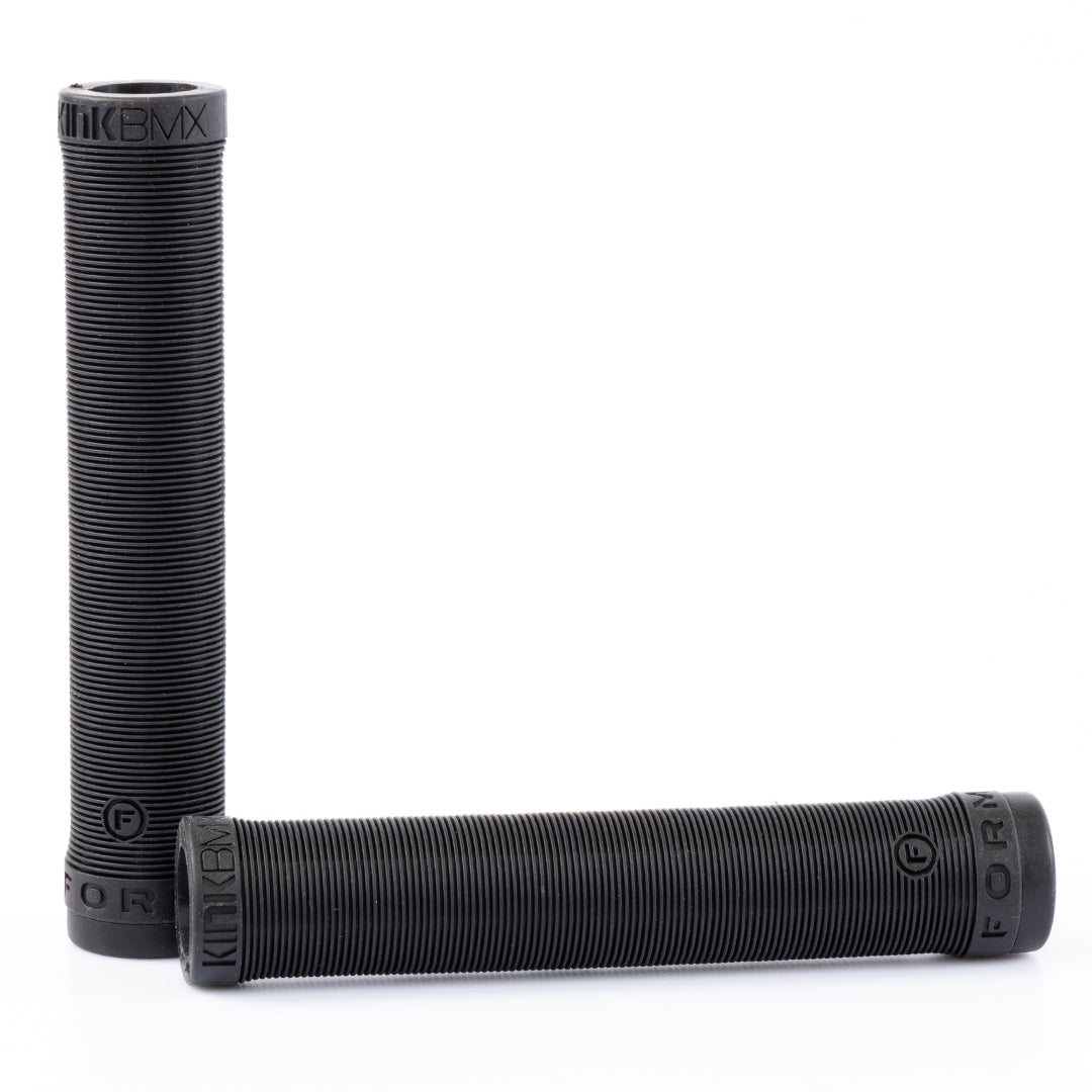 Kink Form Flangeless Grips - Black | BMX